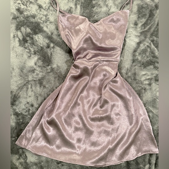 Fashion Nova Dresses Deep Purple Satin Classy Slip On Mini Dress Poshmark